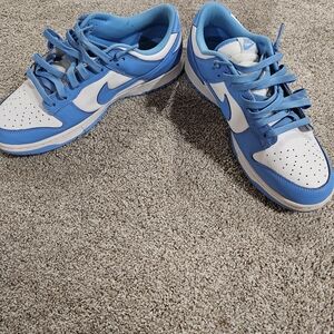 Nike Dunk Low Blue and White Sneakers